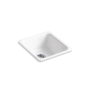 Iron/Tones 17" top-/undermount single-bowl bar sink - K-6584-0