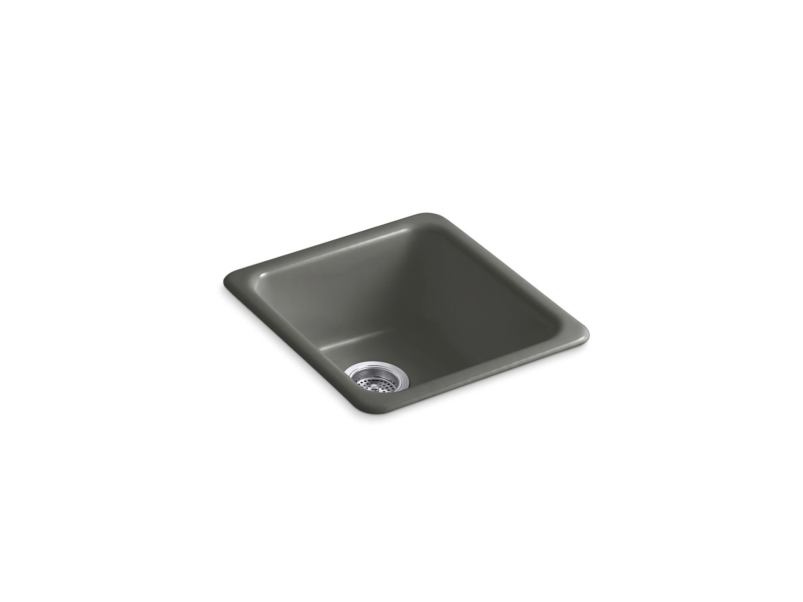 Iron/Tones 17" top-/undermount single-bowl bar sink - K-6584-58
