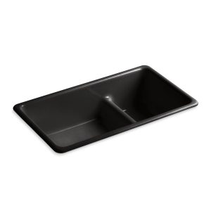 Iron/Tones Smart Divide 33" top-/undermount double-bowl kitchen sink - K-6625-7