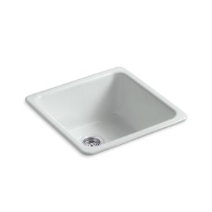 Iron/Tones 21" top-/undermount single-bowl bar sink - K-6587-95