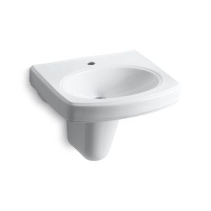 Pinoir 22" oval wall-mount bathroom sink - K-2035-1-0