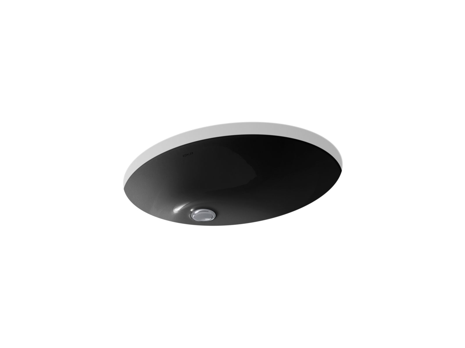 Caxton 21-1/4" oval undermount bathroom sink - K-2211-7