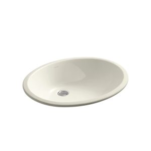 Caxton 21-1/4" oval undermount bathroom sink - K-2211-96