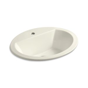 Bryant 20-1/4" oval drop-in bathroom sink - K-2699-1-96