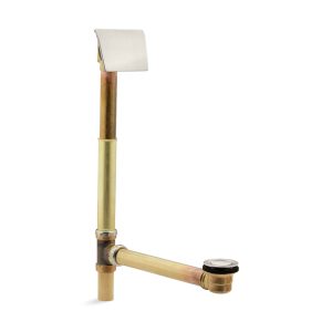 Tea-for-Two 1-1/2" contoured pop-up drain and overflow for above- or through-the-floor installation - K-7147-AF-BN