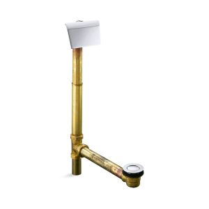 Tea-for-Two 1-1/2" contoured pop-up drain and overflow for above- or through-the-floor installation - K-7147-AF-CP