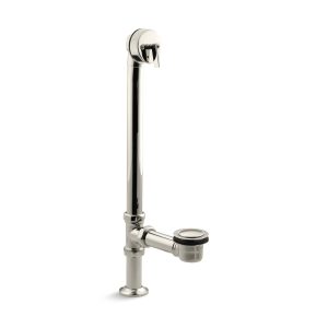 Artifacts 1-1/2" pop-up bath drain for above- and through-the-floor freestanding bath installations - K-7159-SN