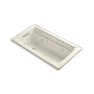 Archer 60" x 32" drop-in whirlpool bath with heater - K-1122-H-96