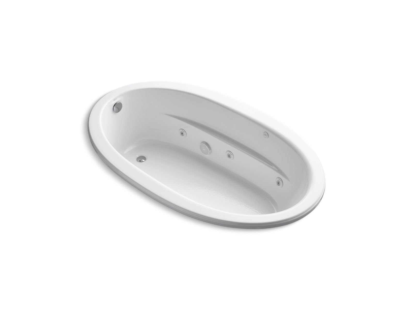 Sunward 72" x 42" drop-in heated whirlpool bath - K-1164-H-0