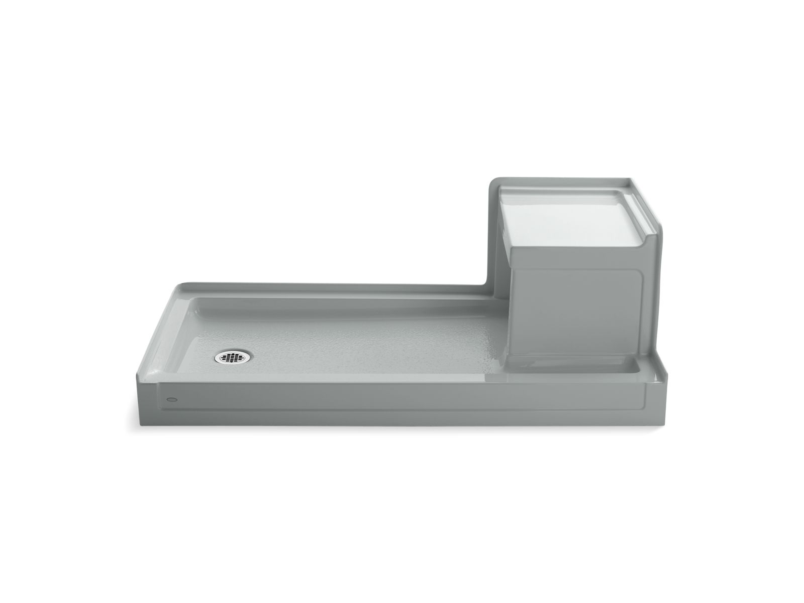 Tresham 60" x 32" alcove shower base, left drain - K-1977-95