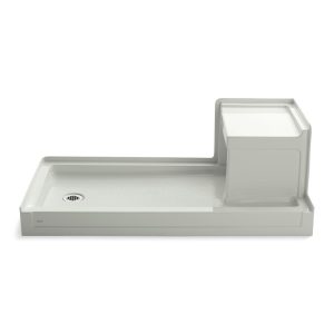 Tresham 60" x 32" alcove shower base, left drain - K-1977-NY