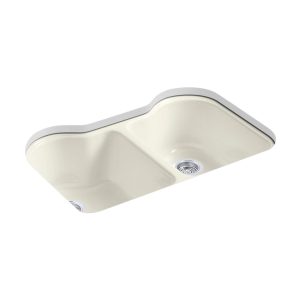 Hartland 33" undermount double-bowl kitchen sink - K-5818-5U-96