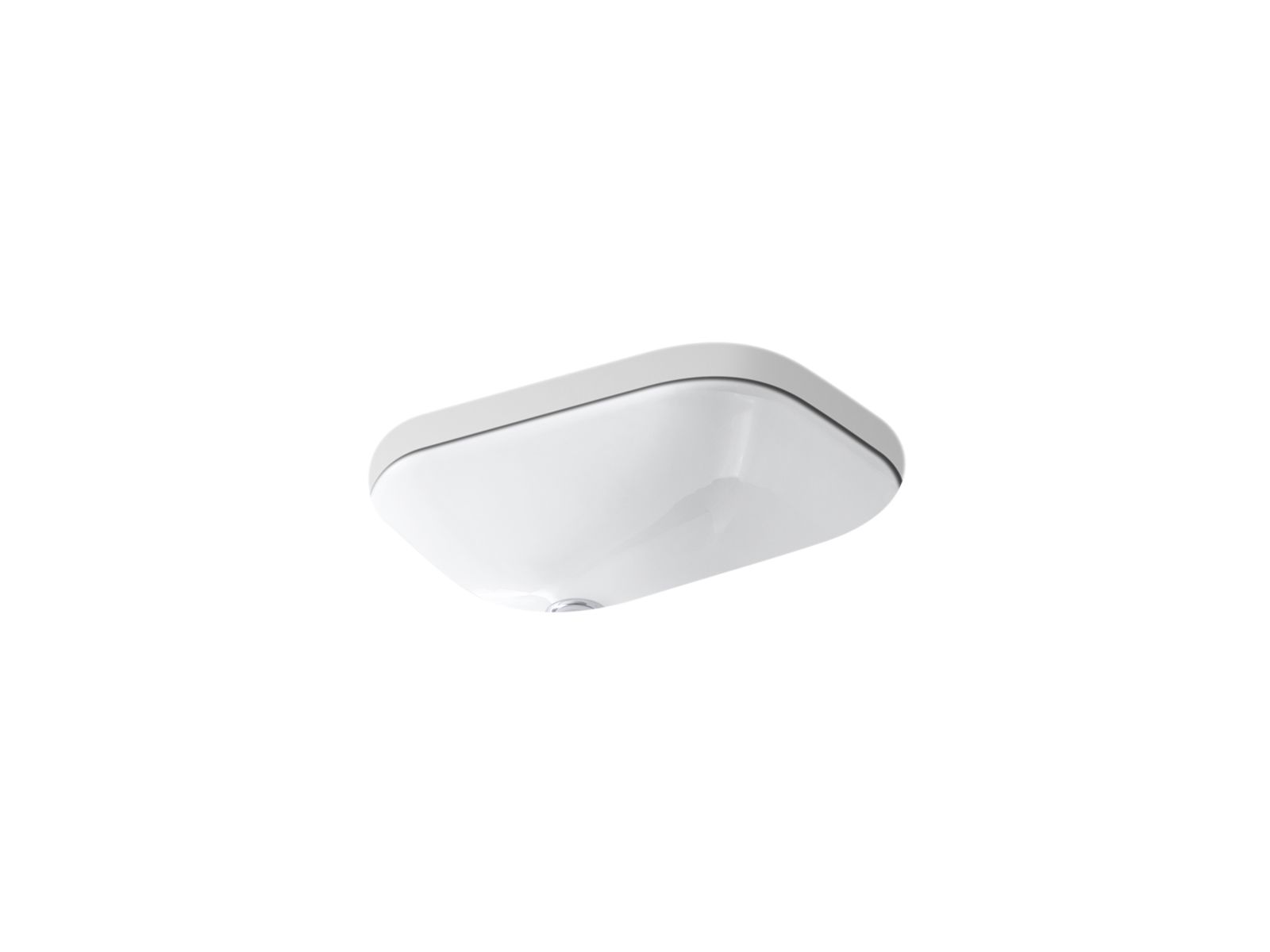 Tahoe 20" rectangular undermount bathroom sink - K-2890-4U-0