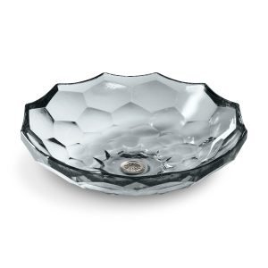 Briolette 17-1/2" round vessel bathroom sink, no overflow - K-2373-B11