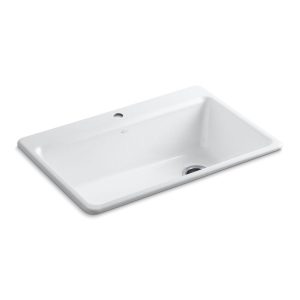 Riverby 33" top-mount single-bowl workstation kitchen sink - K-5871-1A2-0
