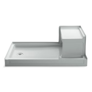 Tresham 60" x 36" alcove shower base, left drain - K-1979-95