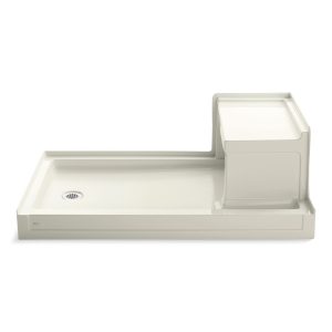 Tresham 60" x 36" alcove shower base, left drain - K-1979-96
