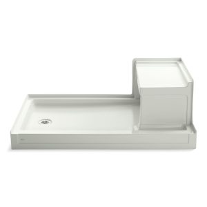 Tresham 60" x 36" alcove shower base, left drain - K-1979-NY