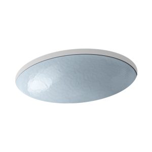 Whist 19" oval wall-mount/undermount bathroom sink, no overflow - K-2741-G1-B11