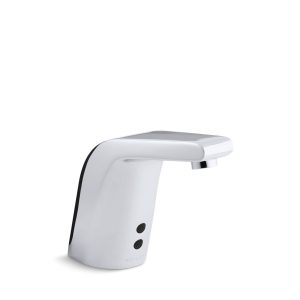 Sculpted Touchless single-hole lavatory faucet with Insight sensor technology, DC-powered, 0.5 gpm - K-13461-CP