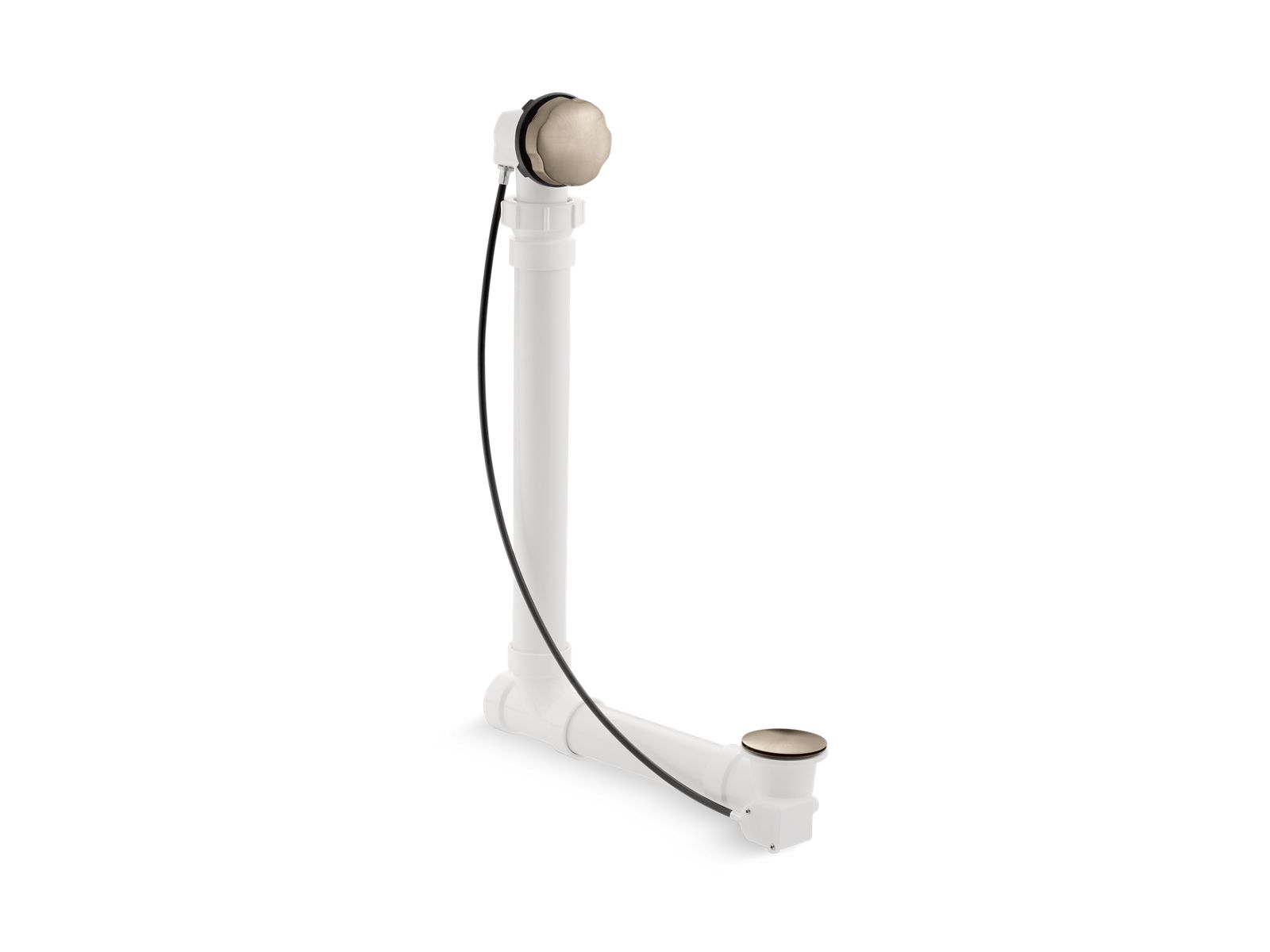 Clearflo Cable bath drain with PVC tubing - K-7213-BV