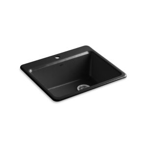 Riverby 25" top-mount single-bowl kitchen sink - K-5872-1A1-7