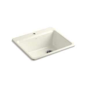 Riverby 25" top-mount single-bowl kitchen sink - K-5872-1A1-96