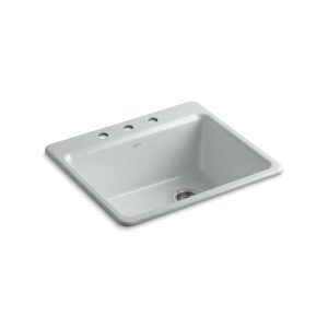 Riverby 25" top-mount single-bowl kitchen sink - K-5872-3A1-95