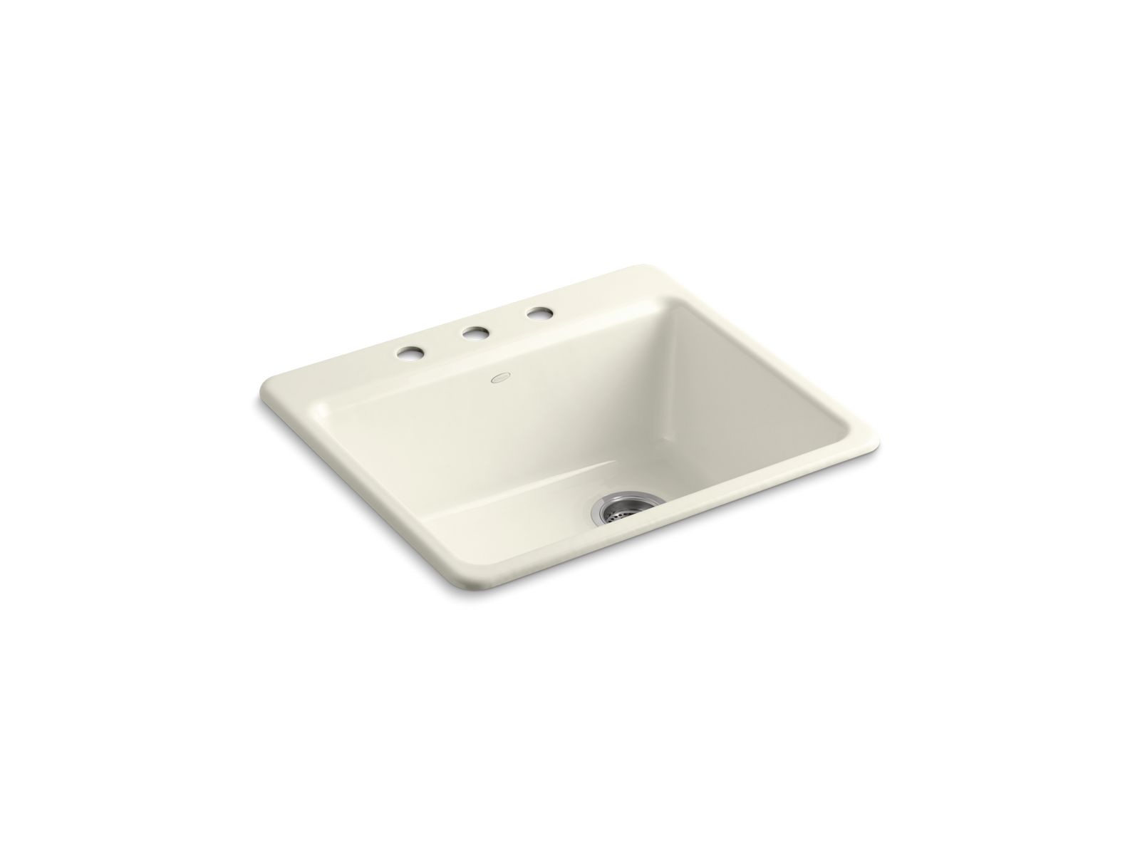 Riverby 25" top-mount single-bowl kitchen sink - K-5872-3A1-96