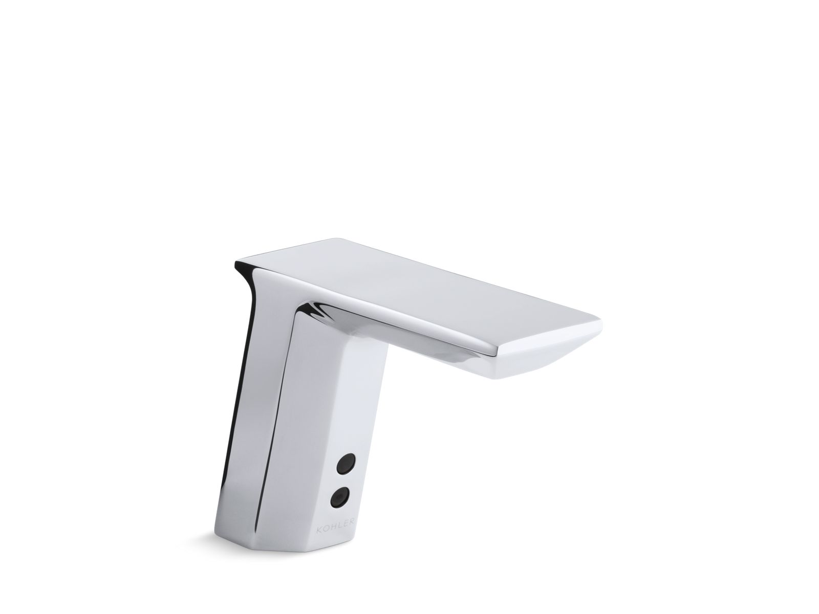 Geometric Touchless single-hole lavatory faucet with Insight sensor technology, AC-powered, 0.5 gpm - K-13469-CP
