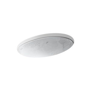 Empress Bouquet Vintage 24" oval undermount bathroom sink - K-14273-SMC-0