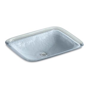 Inia 20-3/4" rectangular drop-in bathroom sink, no overflow - K-2773-G1-B11