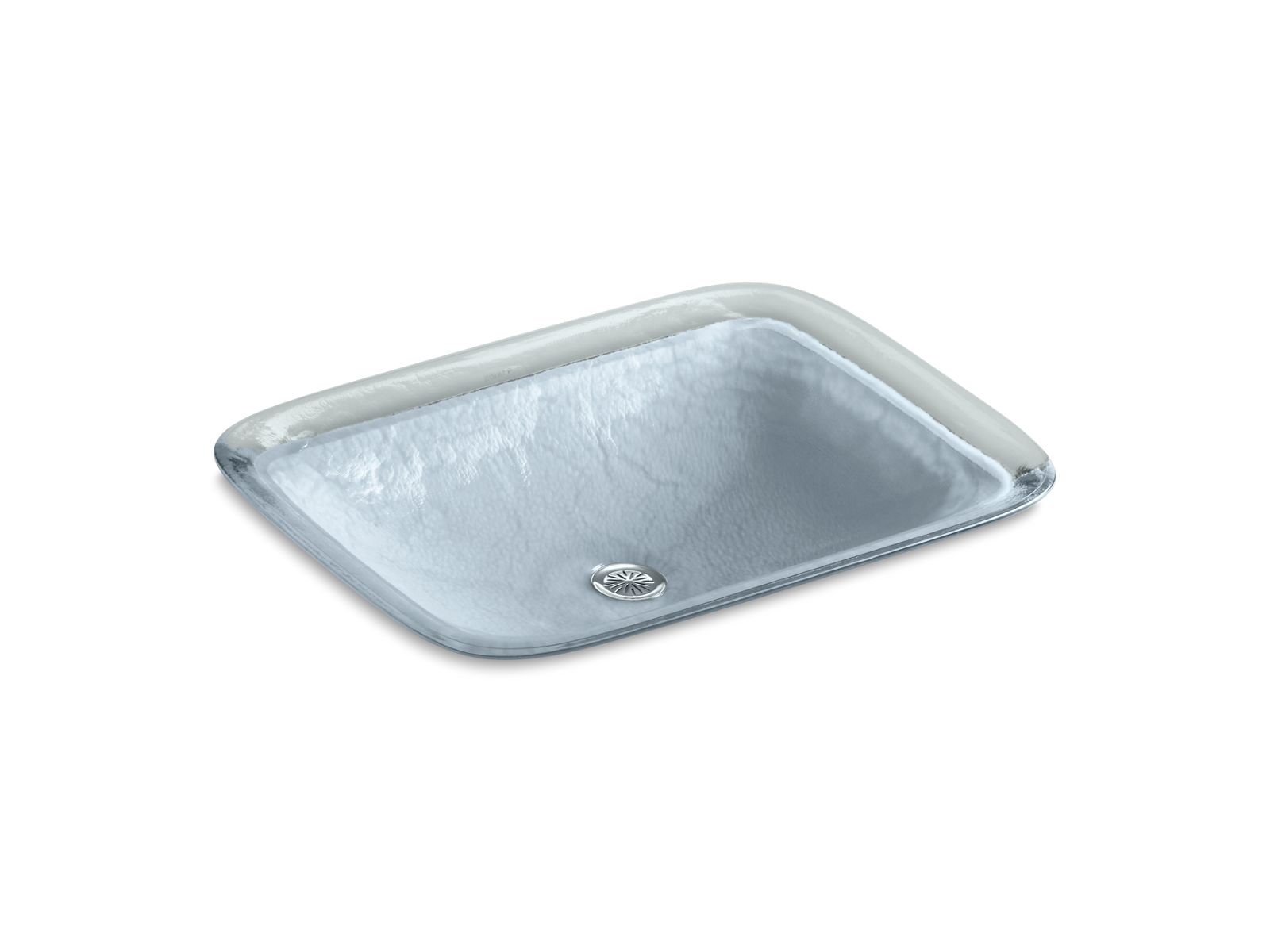 Inia 20-3/4" rectangular drop-in bathroom sink, no overflow - K-2773-G1-B11