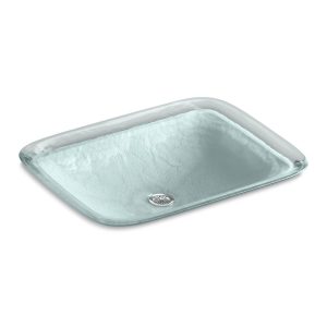 Inia 20-3/4" rectangular drop-in bathroom sink, no overflow - K-2773-G2-B11