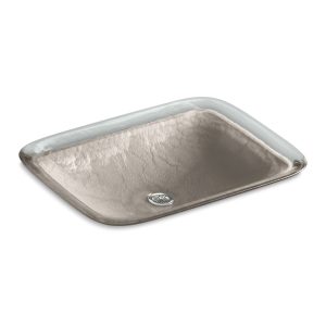 Inia 20-3/4" rectangular drop-in bathroom sink, no overflow - K-2773-G3-B11