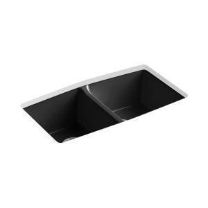 Brookfield 33" undermount double-bowl kitchen sink - K-5846-5U-7