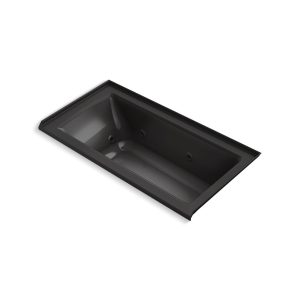 Archer 60" x 30" alcove whirlpool bath, right drain - K-1947-R-7