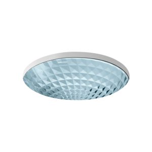 Kallos 16" round undermount bathroom sink, no overflow - K-2361-TG1