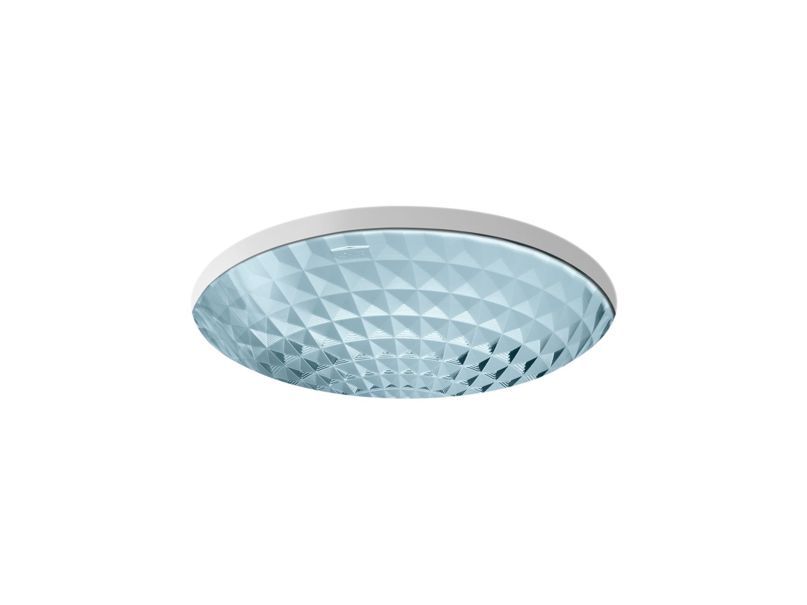Kallos 16" round undermount bathroom sink, no overflow - K-2361-TG1