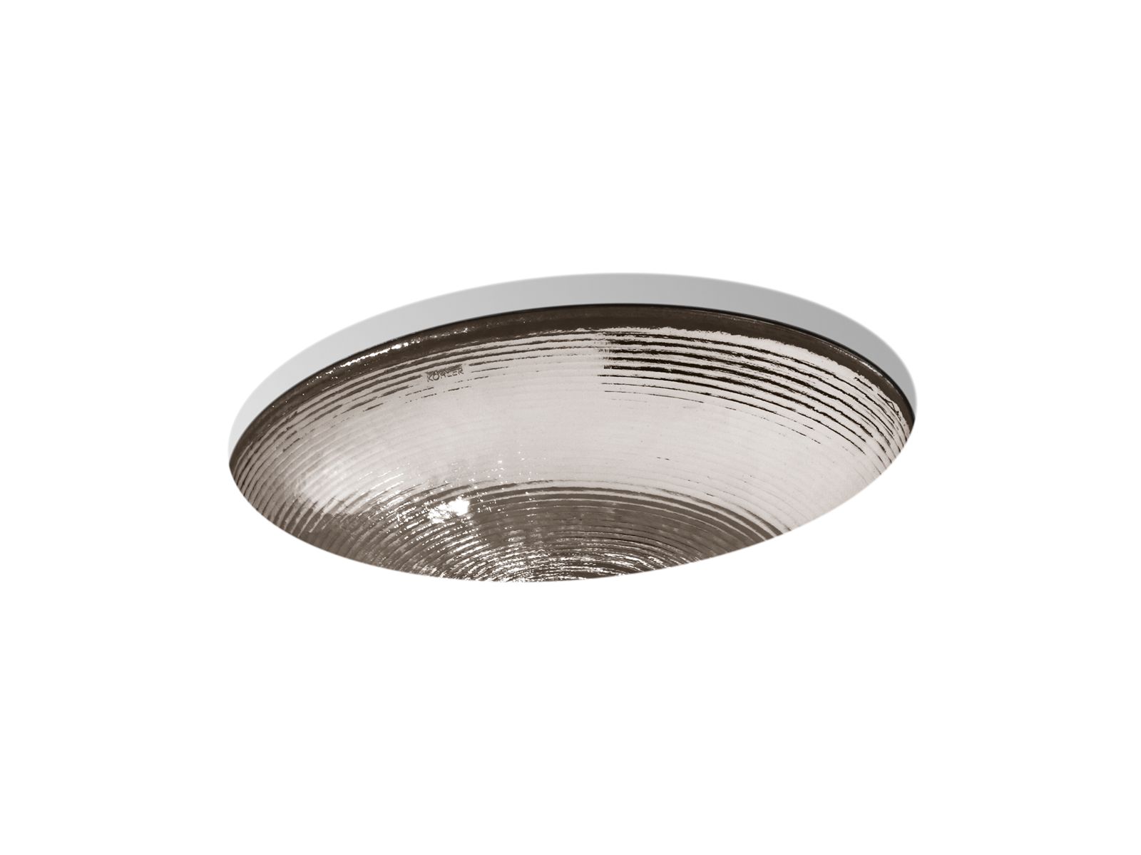Whist 19" oval undermount bathroom sink, no overflow - K-2741-TG3