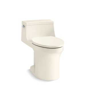 San Souci One-piece compact elongated toilet with concealed trapway, 1.28 gpf - K-5172-96
