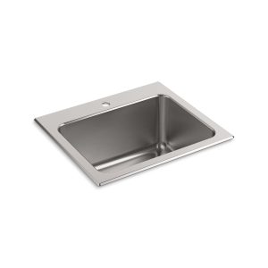 Ballad 25" top-mount single-bowl utility sink - K-5798-1-NA