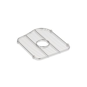 Staccato Stainless steel large sink rack, 13-1/4" x 15-7/8", for right-hand bowl - K-5117-ST