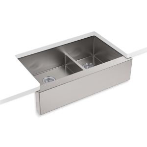 Strive Smart Divide 35-1/2" undermount double-bowl farmhouse kitchen sink - K-5416-NA