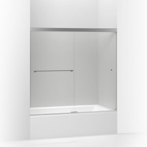 Revel 62" H sliding bath door with 5/16"-thick glass - K-707002-L-SHP