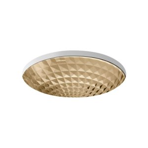 Kallos 16" round undermount bathroom sink, no overflow - K-2361-TG7