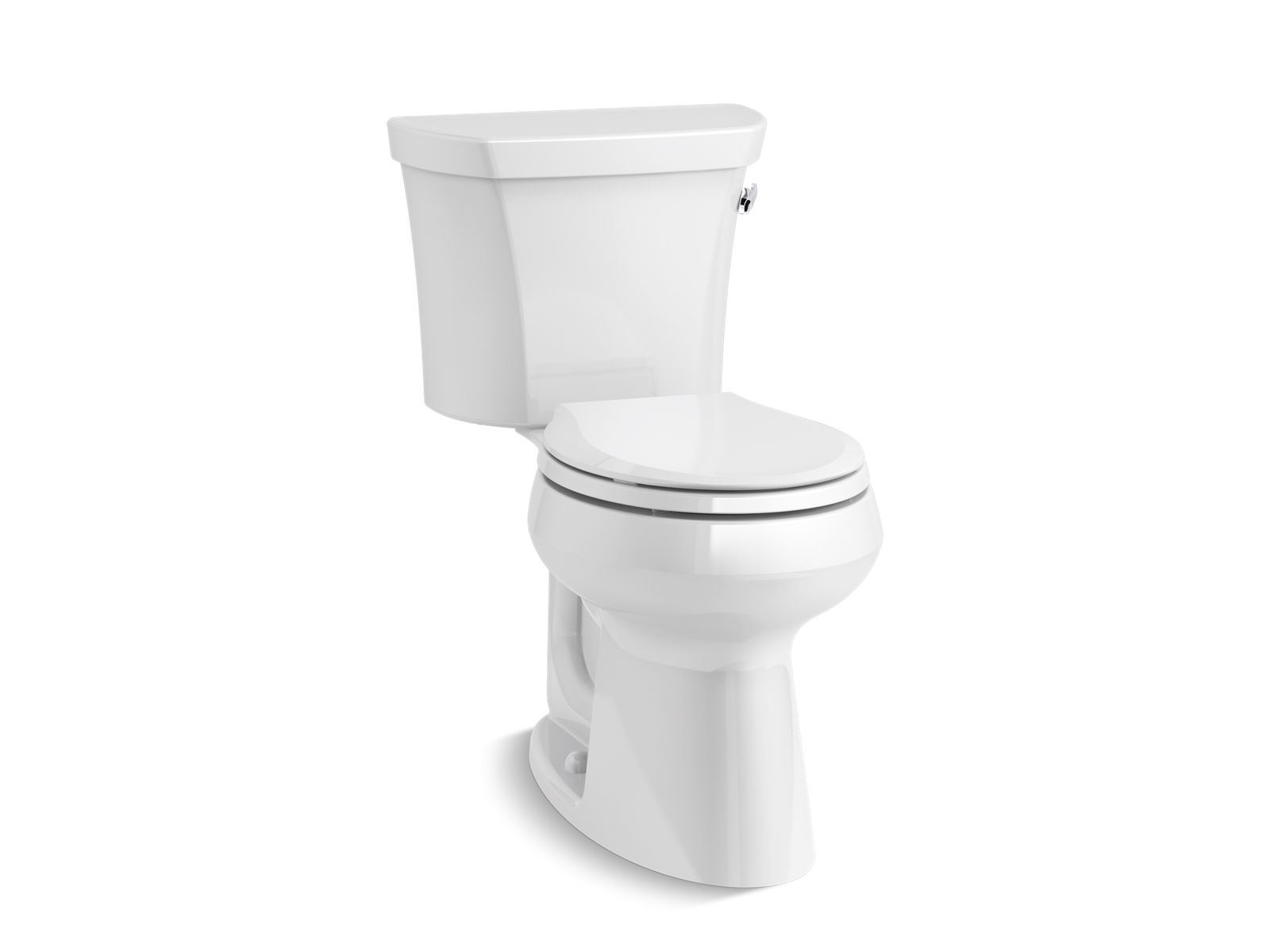 Highline Two-piece round-front toilet, 1.28 gpf - K-5481-UR-0