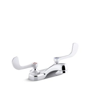 Triton Bowe 0.5 gpm centerset bathroom sink faucet with laminar flow and wristblade handles, drain not included - K-400T20-5ANL-CP