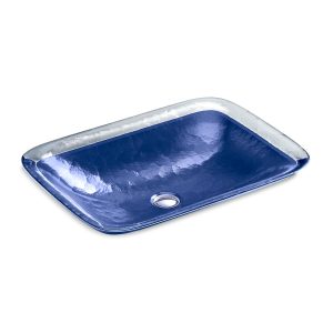 Inia 20-3/4" rectangular drop-in bathroom sink, no overflow - K-2773-G6-B11