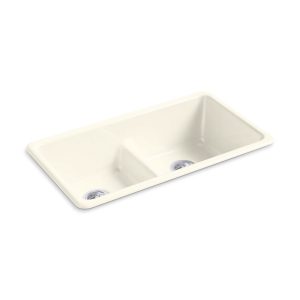 Iron/Tones Smart Divide 33" top-/undermount double-bowl kitchen sink - K-5312-96